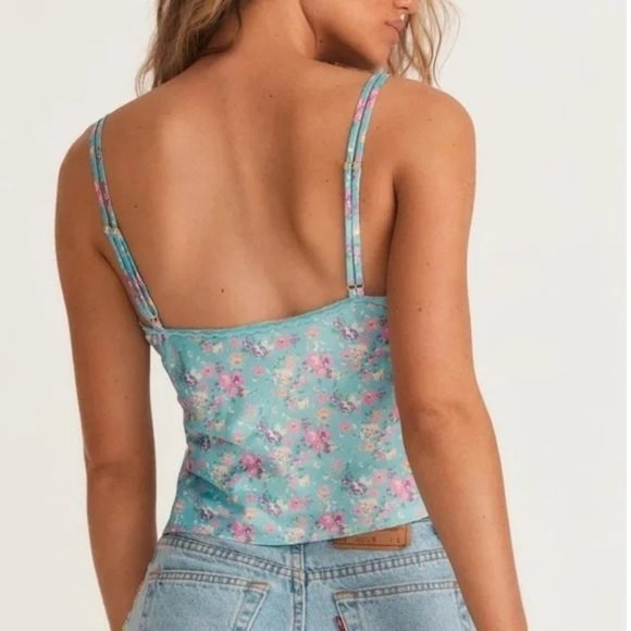 🌼HP🌼 LoveShackFancy (Pool Party) Blue/Pink Lylia Cami - M - Picture 4 of 7